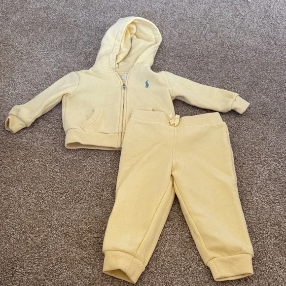 Ralph Lauren Kids Yellow Sweatpants & Joggers Set